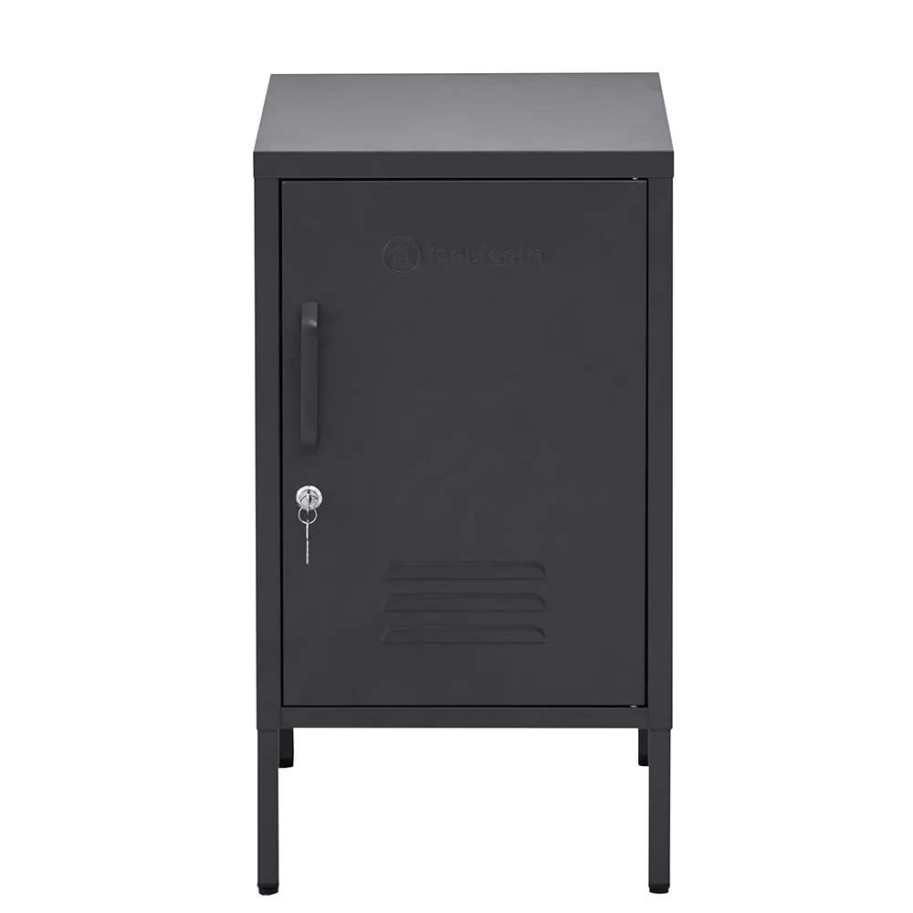 Adjustable Metal Bedside Table with Storage - ArtissIn