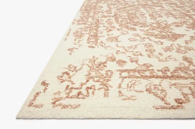 Annie ANN-01 White/Rust Rug