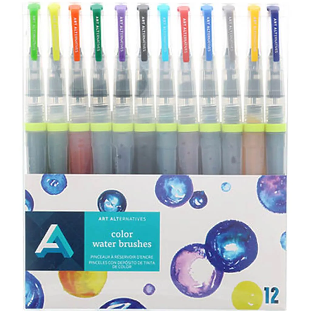 Art Alternatives Color Water Brush Sets 12pcs