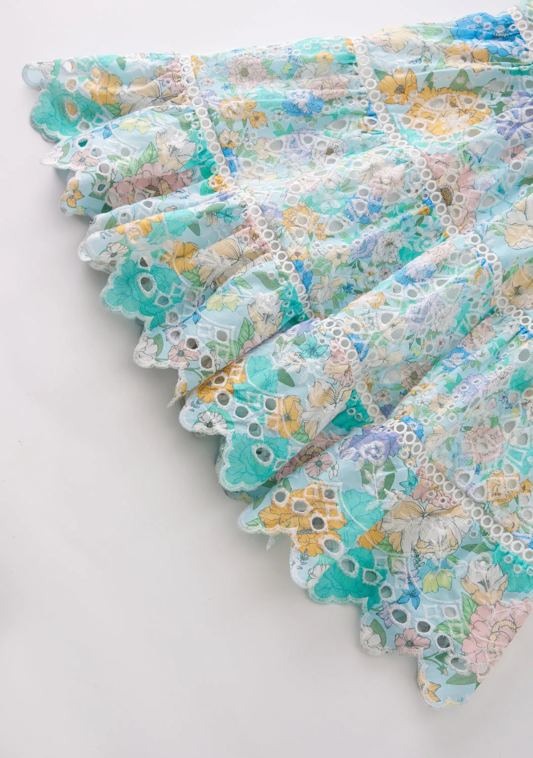 Azure Embroidered Dress