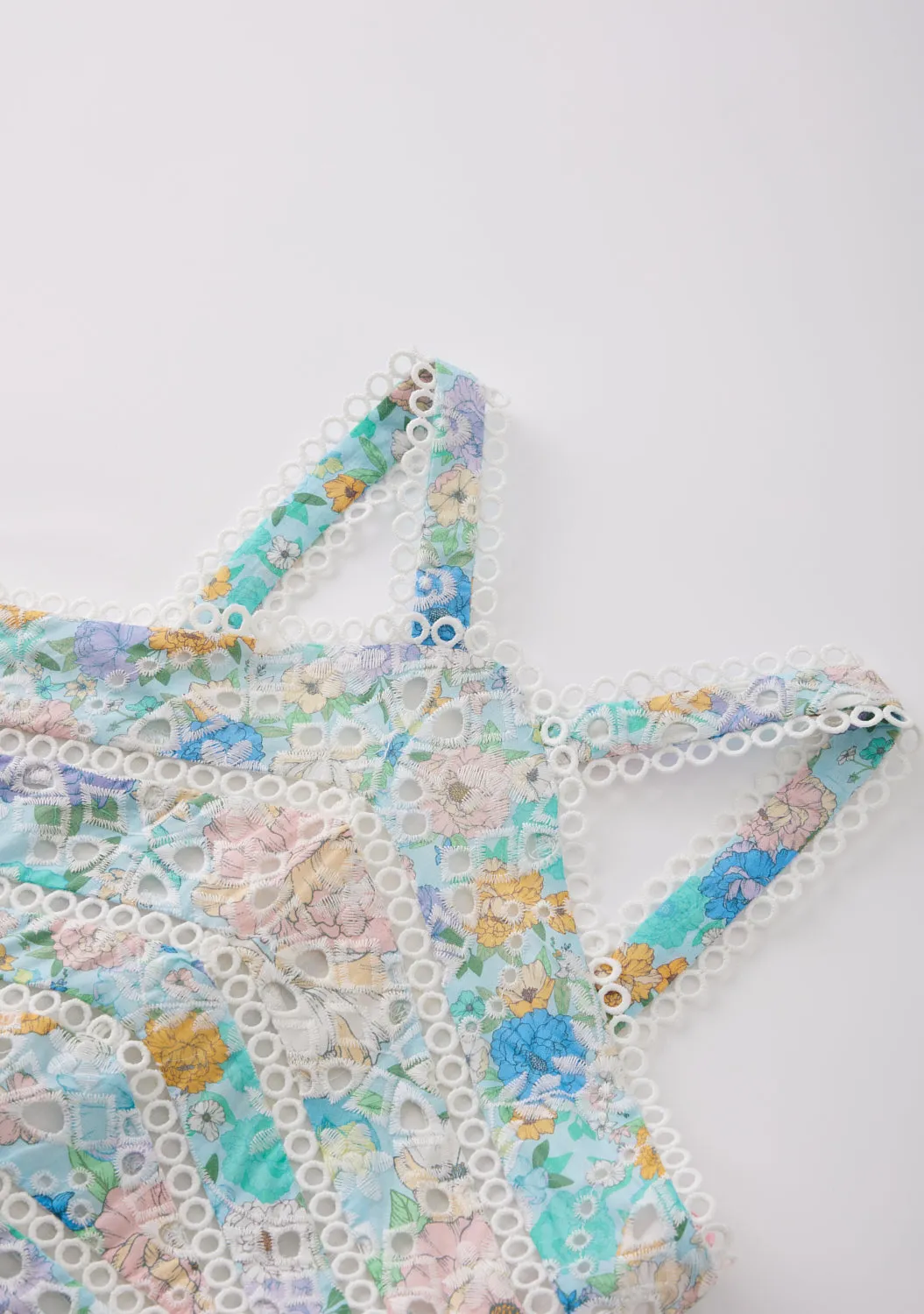 Azure Embroidered Dress