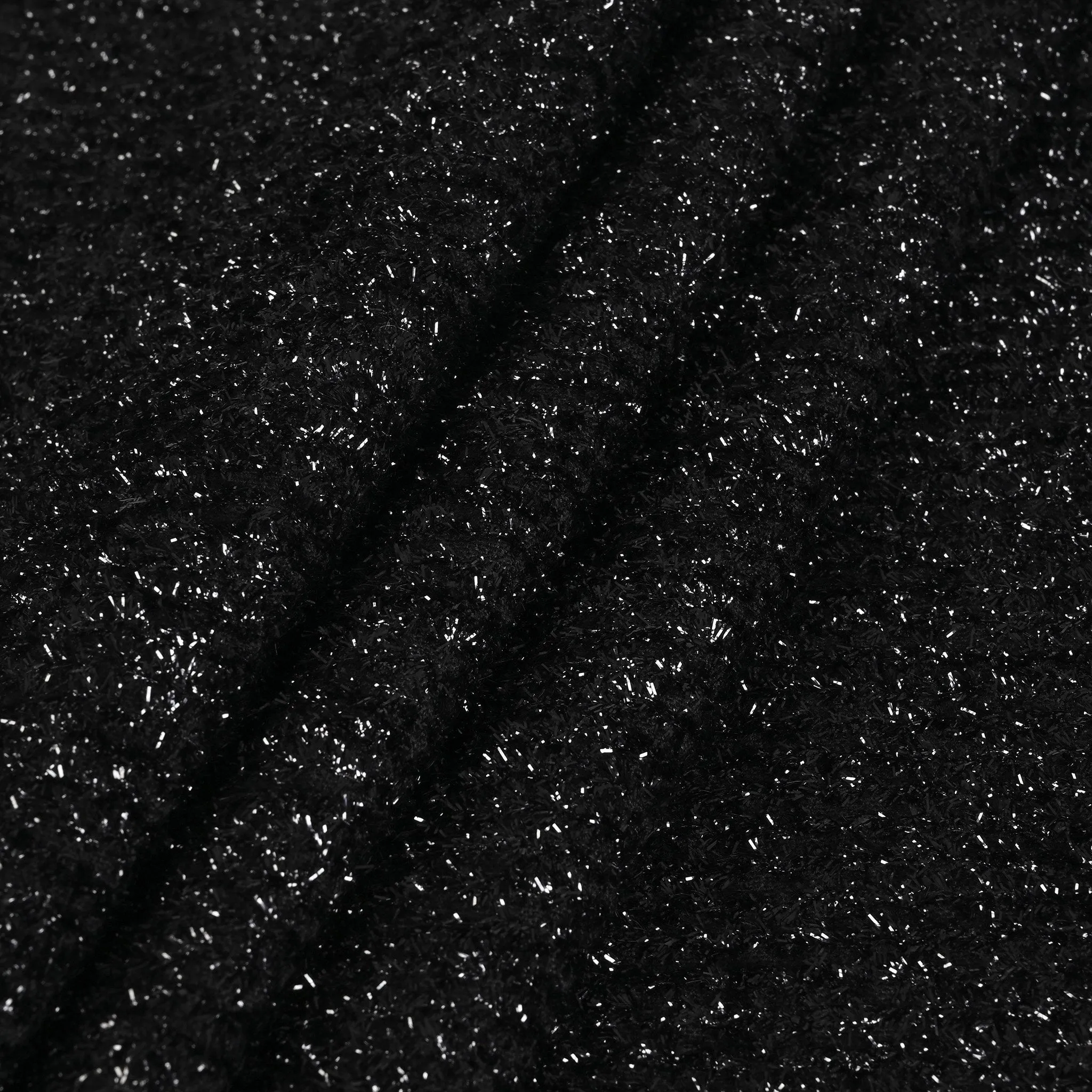 Black Metal Tweed Fabric 1520