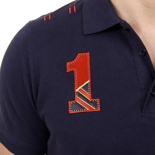 Blue M Ufford & Suffolk Polo Club Mens Polo Short Sleeves US008 NAVY BLUE