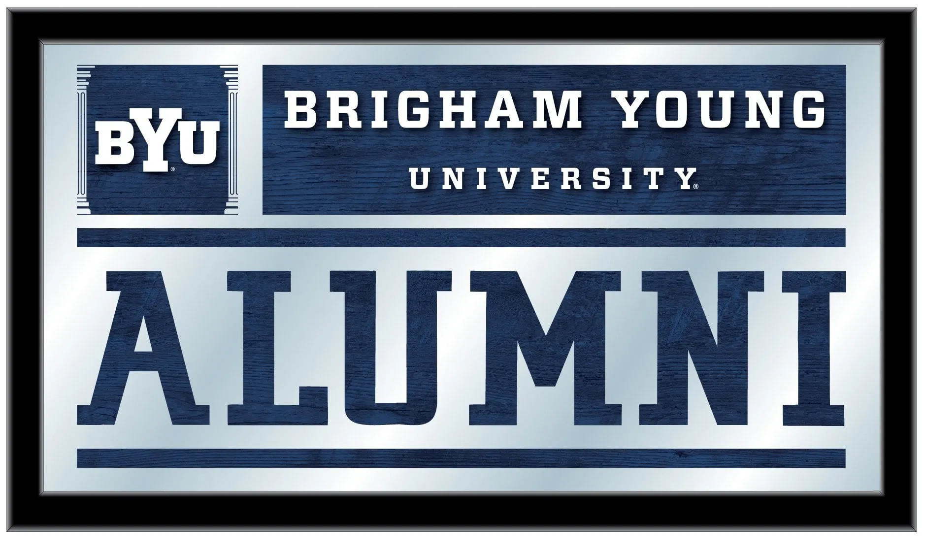BYU Cougars Holland Bar Stool Co. Alumni Mirror (26" x 15")