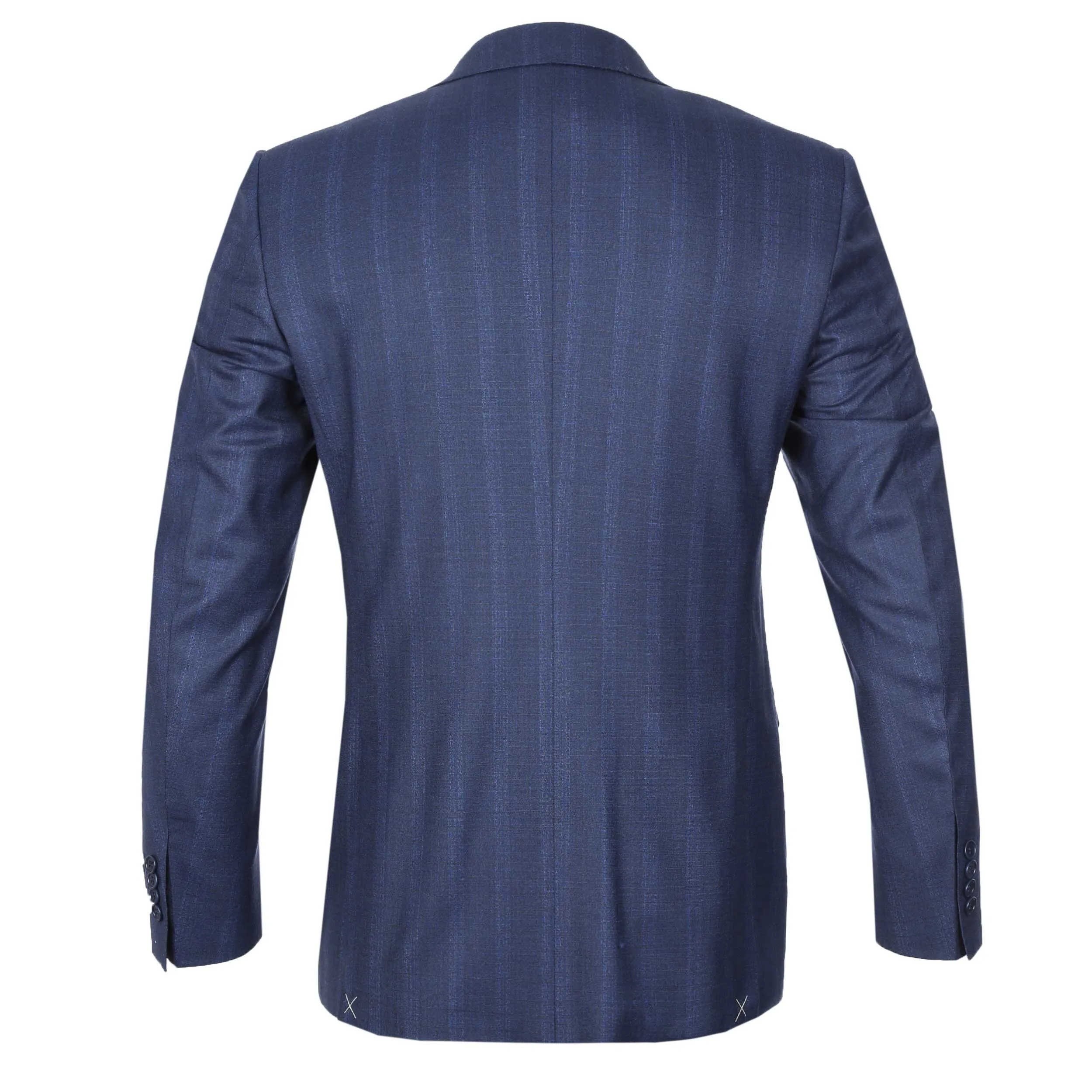 Canali Peak Lapel Milano Suit in Navy Blue