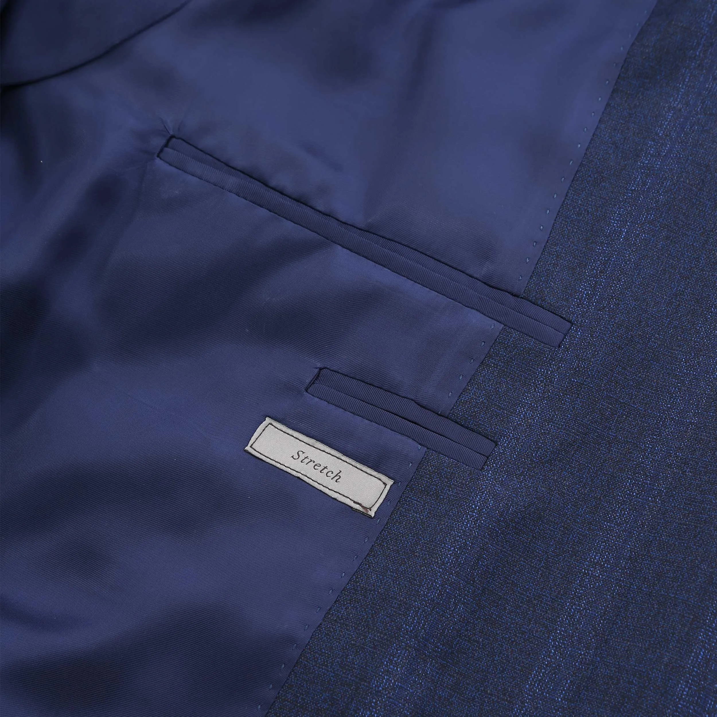 Canali Peak Lapel Milano Suit in Navy Blue
