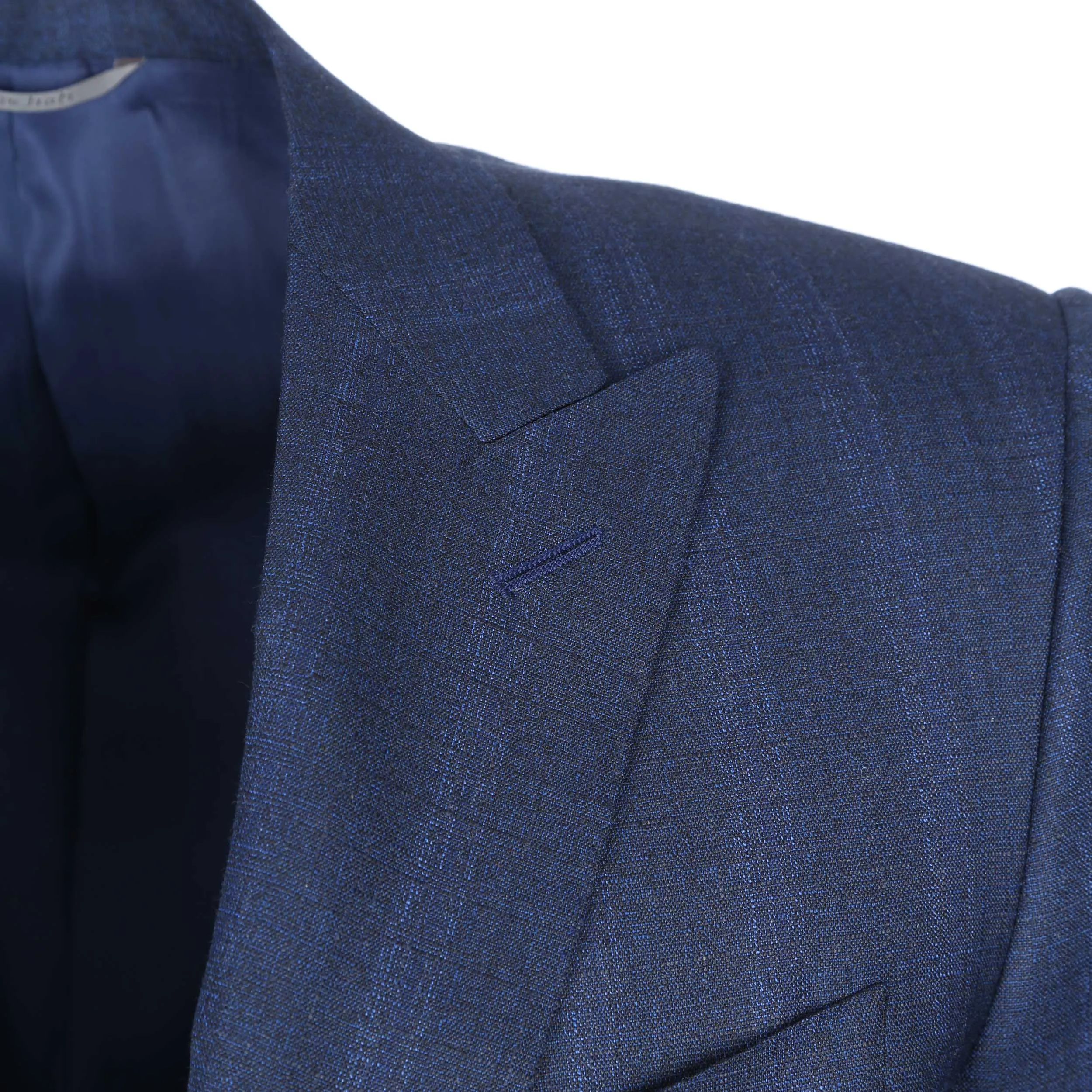 Canali Peak Lapel Milano Suit in Navy Blue