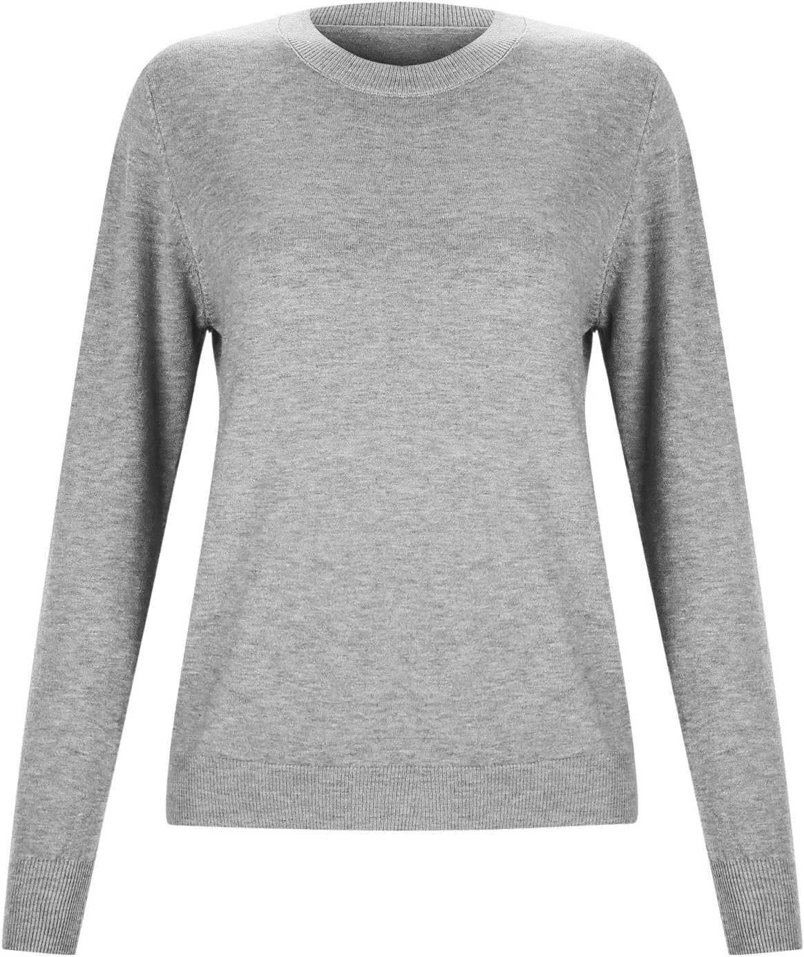 Cashmere Sweaters for Women Knit Cashmere Crew Neck Long Sleeve Soft Pullover Sweater