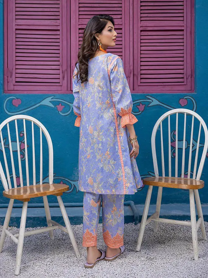 Charizma Nazneen Blue Printed Lawn Pakistani Suits