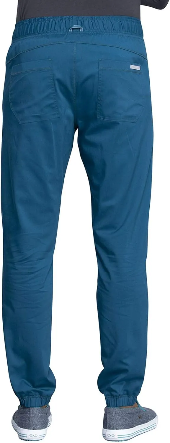 Cherokee Men Scrubs Pant Natural Rise Jogger with Zip Cargo Pocket WW012