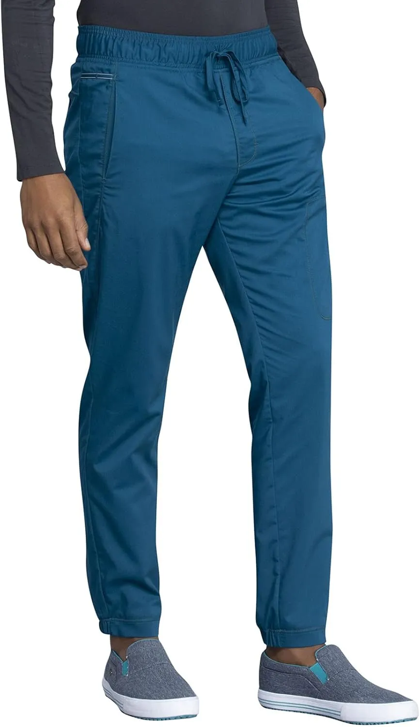 Cherokee Men Scrubs Pant Natural Rise Jogger with Zip Cargo Pocket WW012