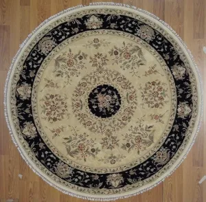 China Tabriz Tufted  Wool Silk 6x6