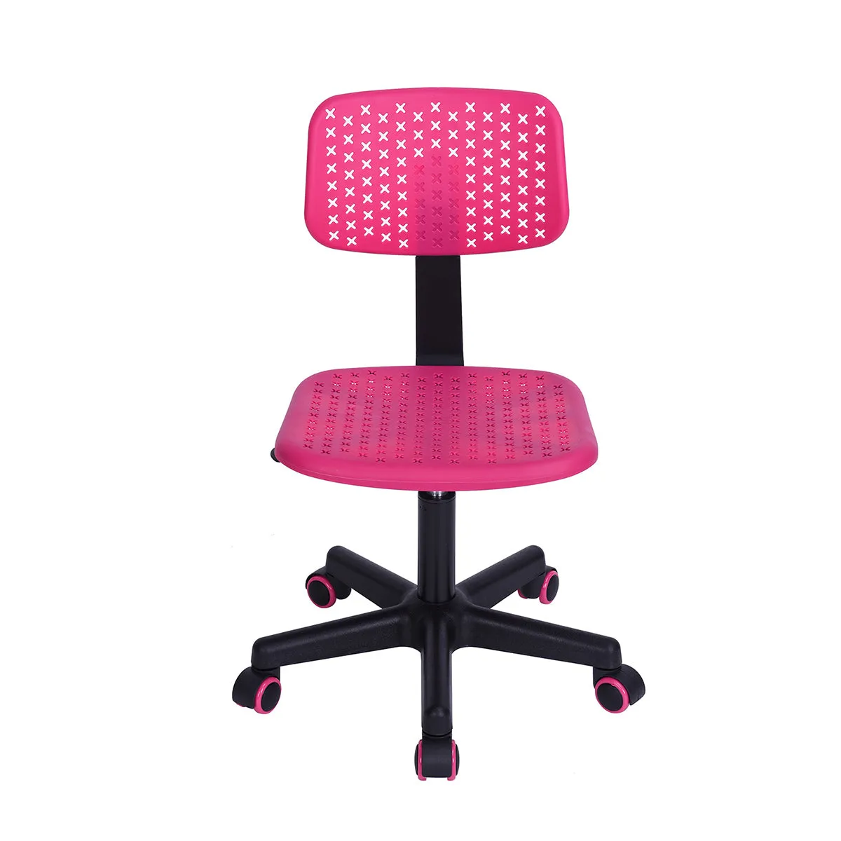 Coloured office chair on castors with adjustable height - IWC