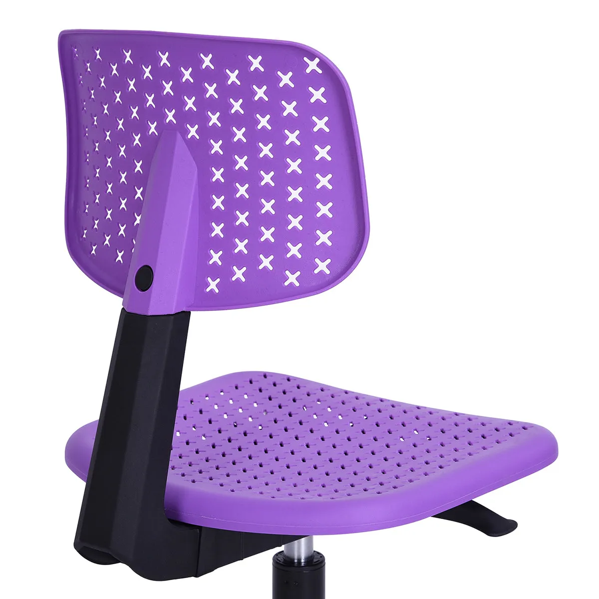 Coloured office chair on castors with adjustable height - IWC