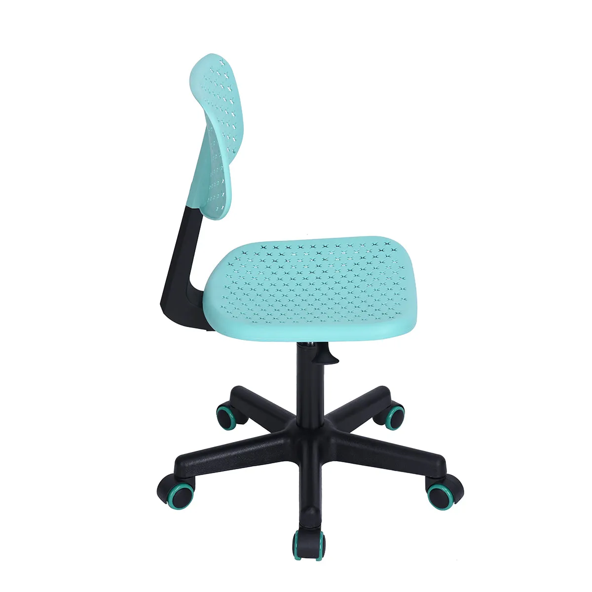 Coloured office chair on castors with adjustable height - IWC