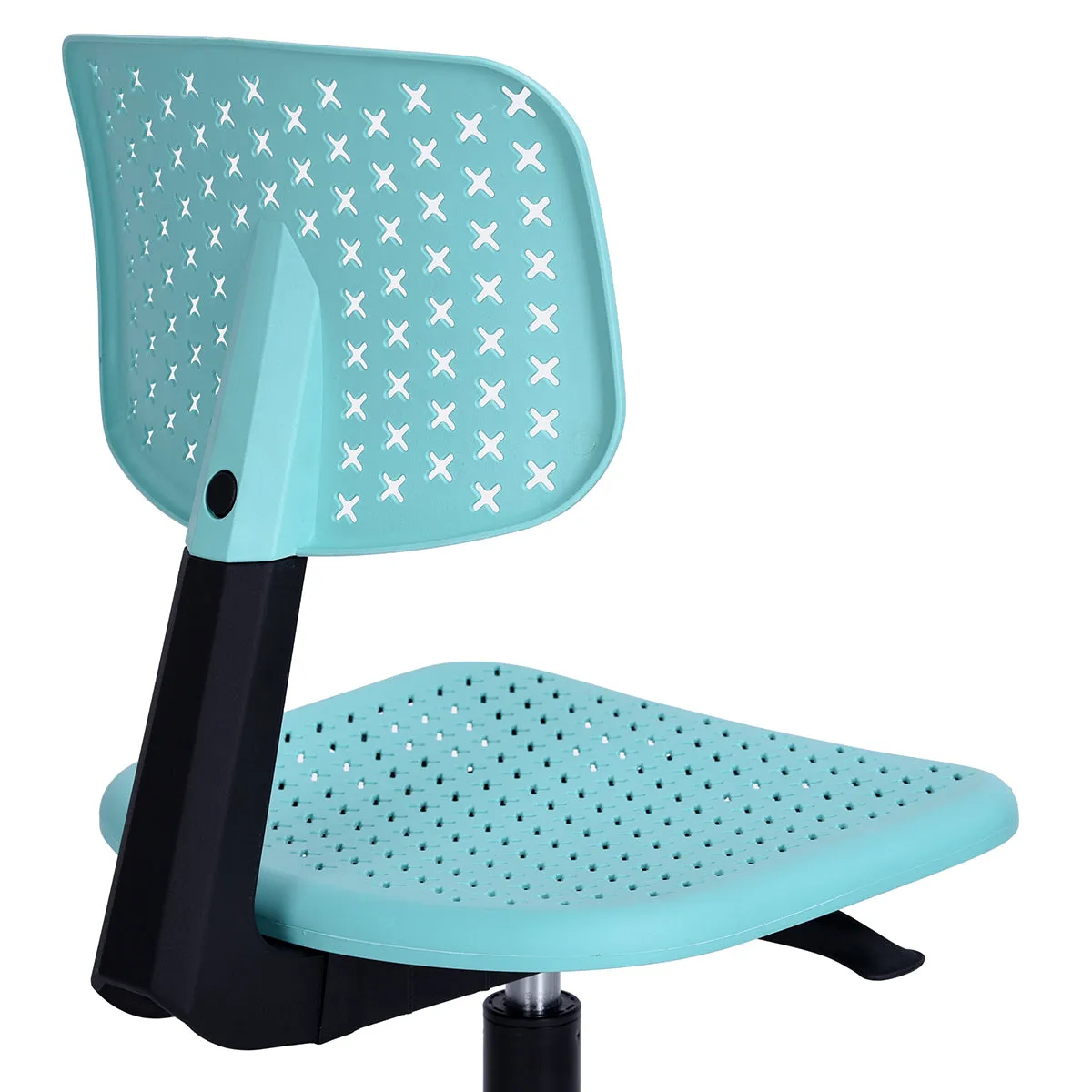 Coloured office chair on castors with adjustable height - IWC