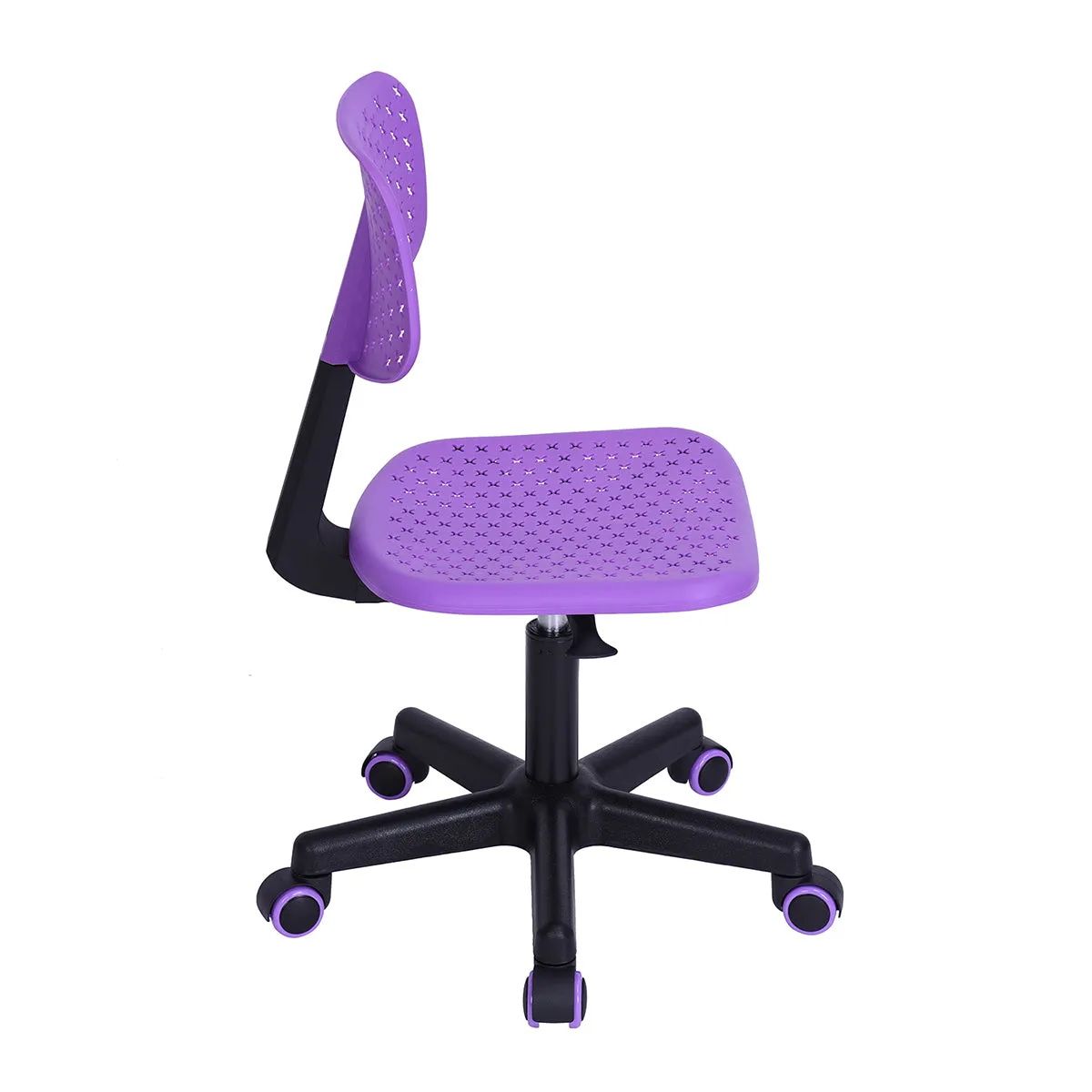 Coloured office chair on castors with adjustable height - IWC