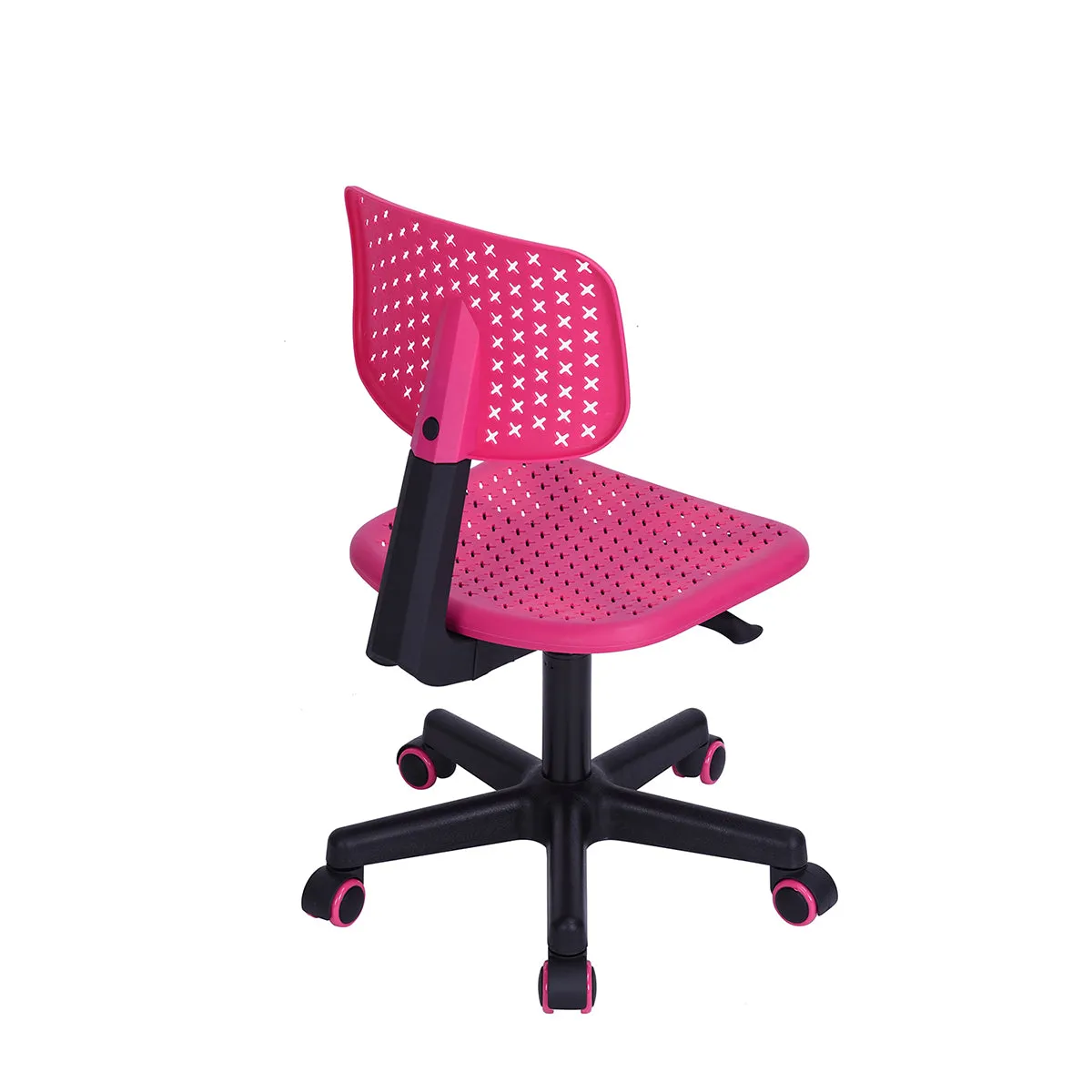 Coloured office chair on castors with adjustable height - IWC