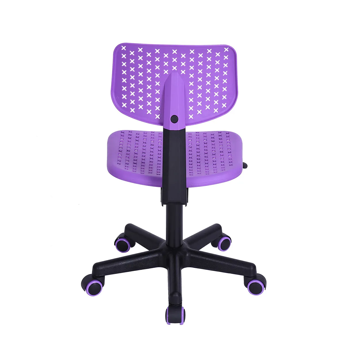 Coloured office chair on castors with adjustable height - IWC