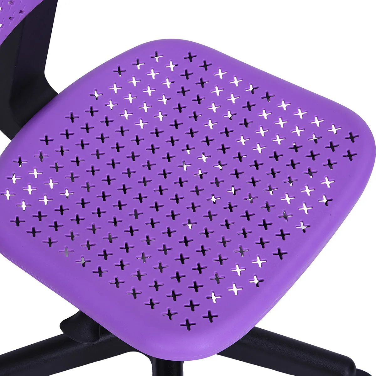 Coloured office chair on castors with adjustable height - IWC