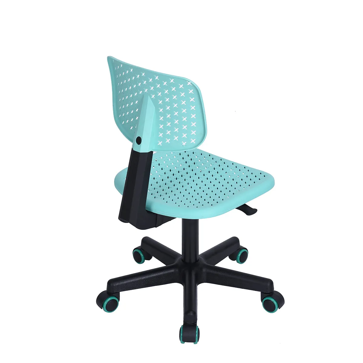 Coloured office chair on castors with adjustable height - IWC