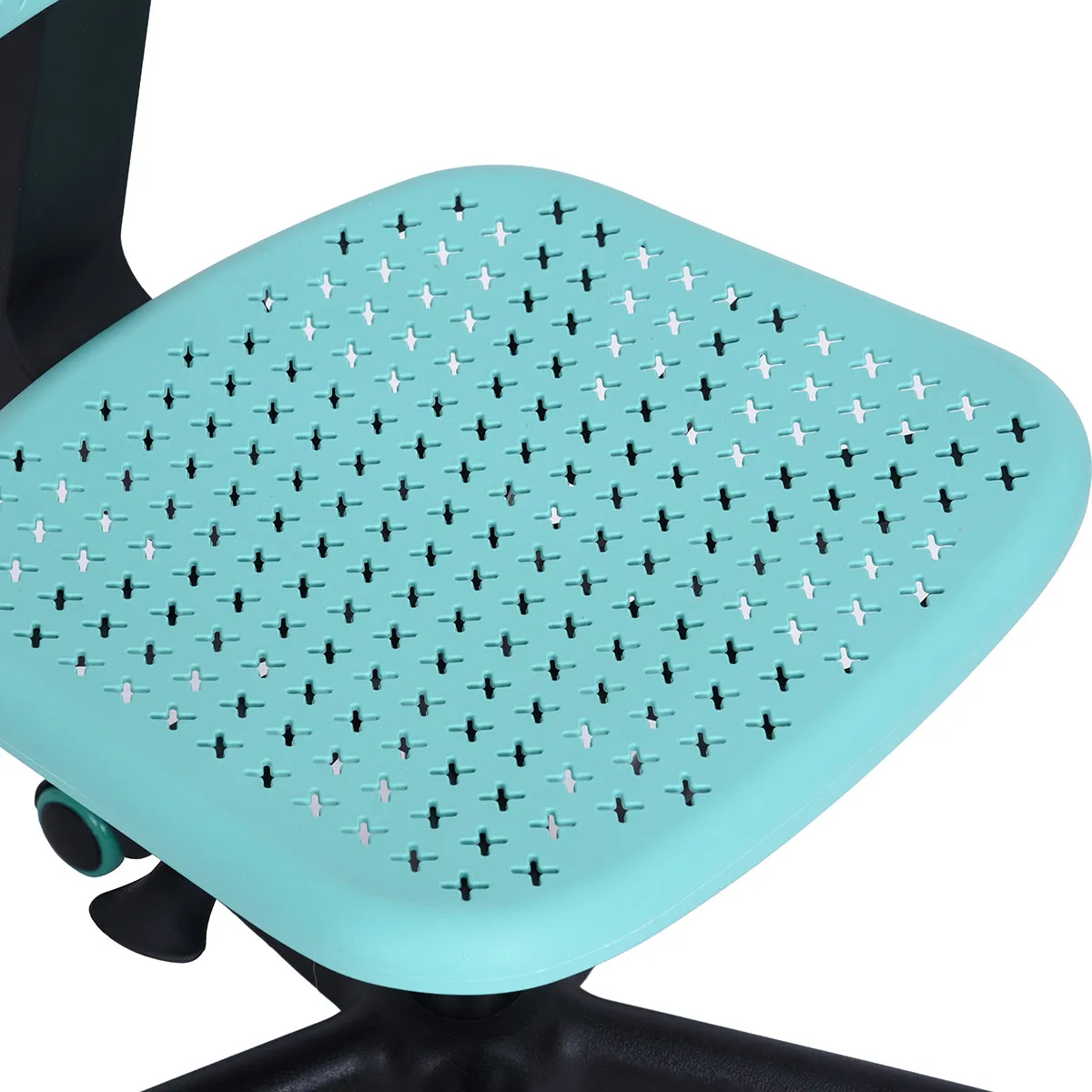 Coloured office chair on castors with adjustable height - IWC