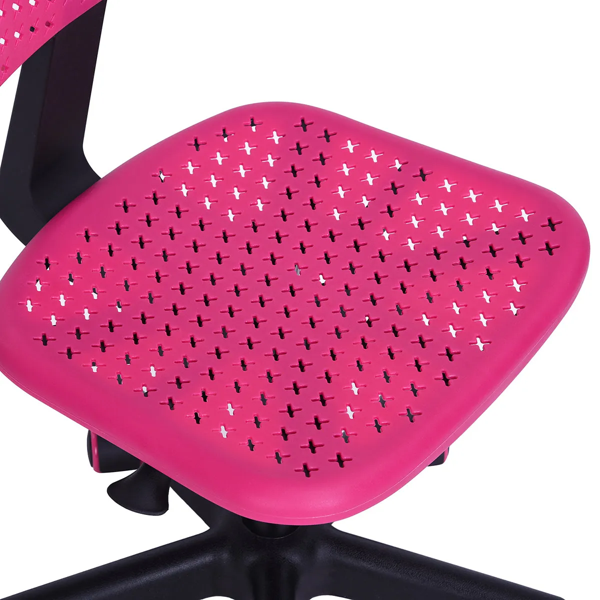 Coloured office chair on castors with adjustable height - IWC