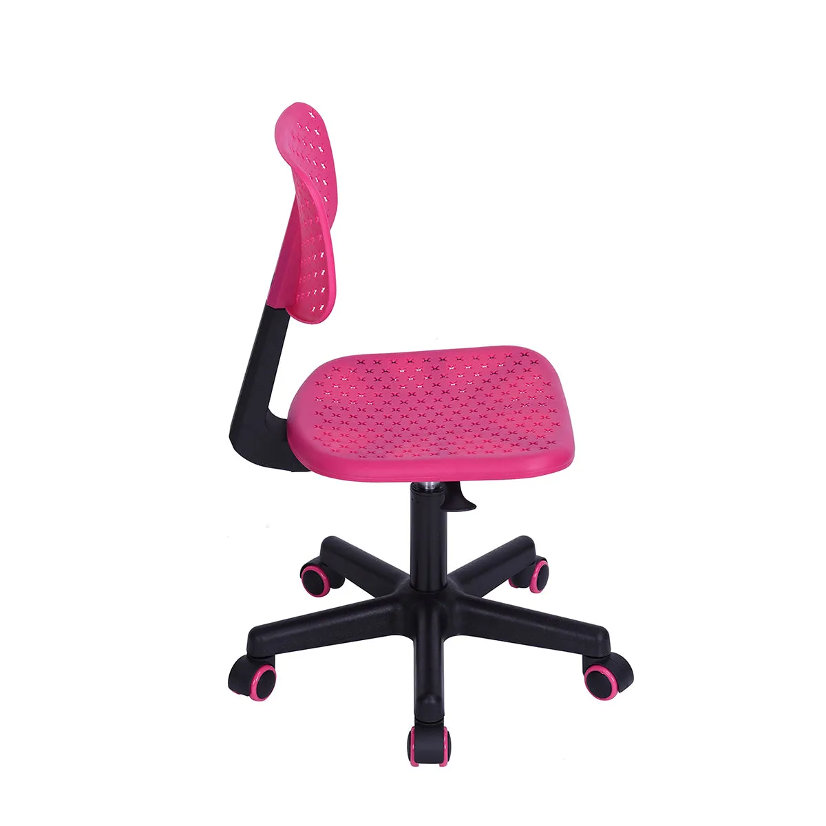 Coloured office chair on castors with adjustable height - IWC