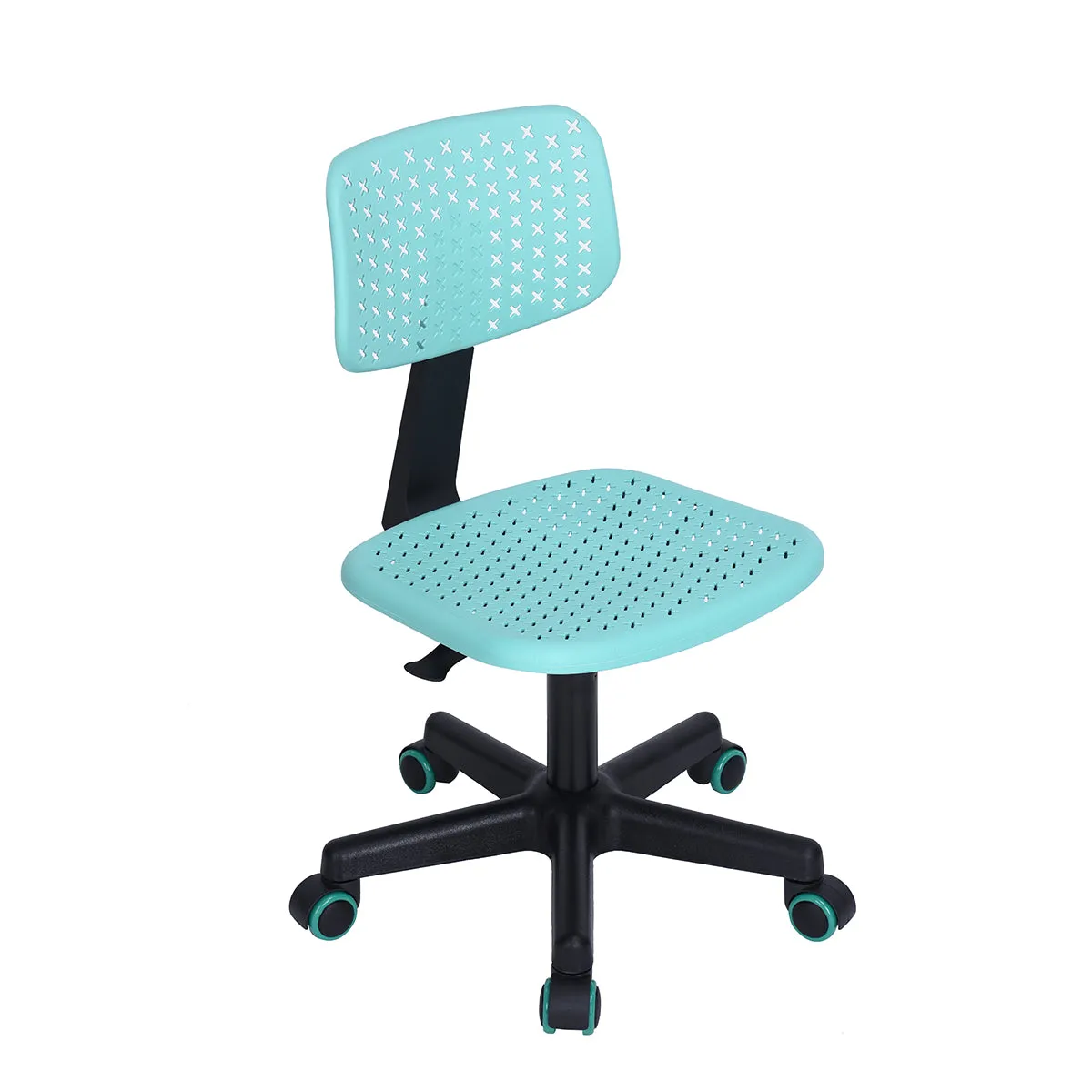 Coloured office chair on castors with adjustable height - IWC