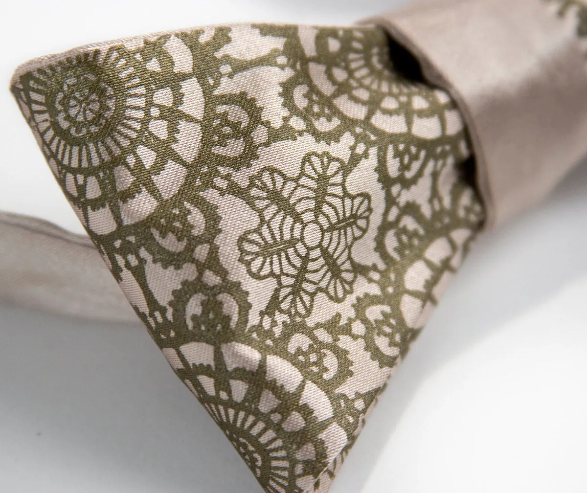 Cottage Lace Bow Tie