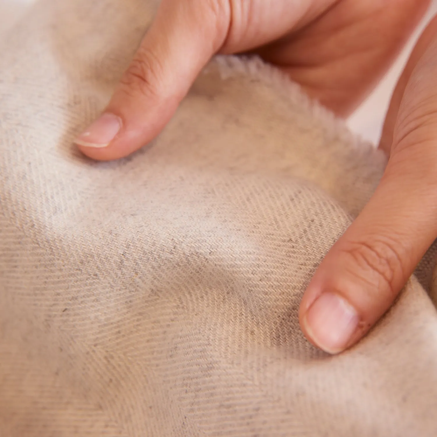 Cotton Wool Blend Brushed Herringbone TS-2024-1