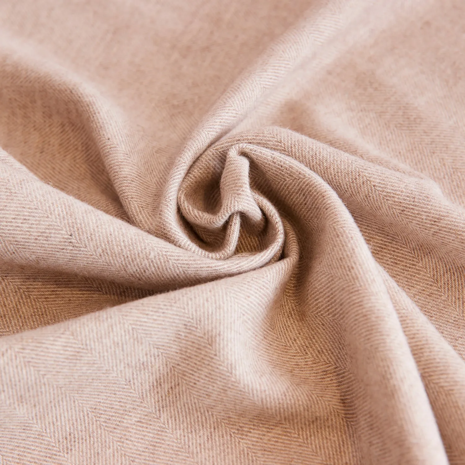 Cotton Wool Blend Brushed Herringbone TS-2024-1