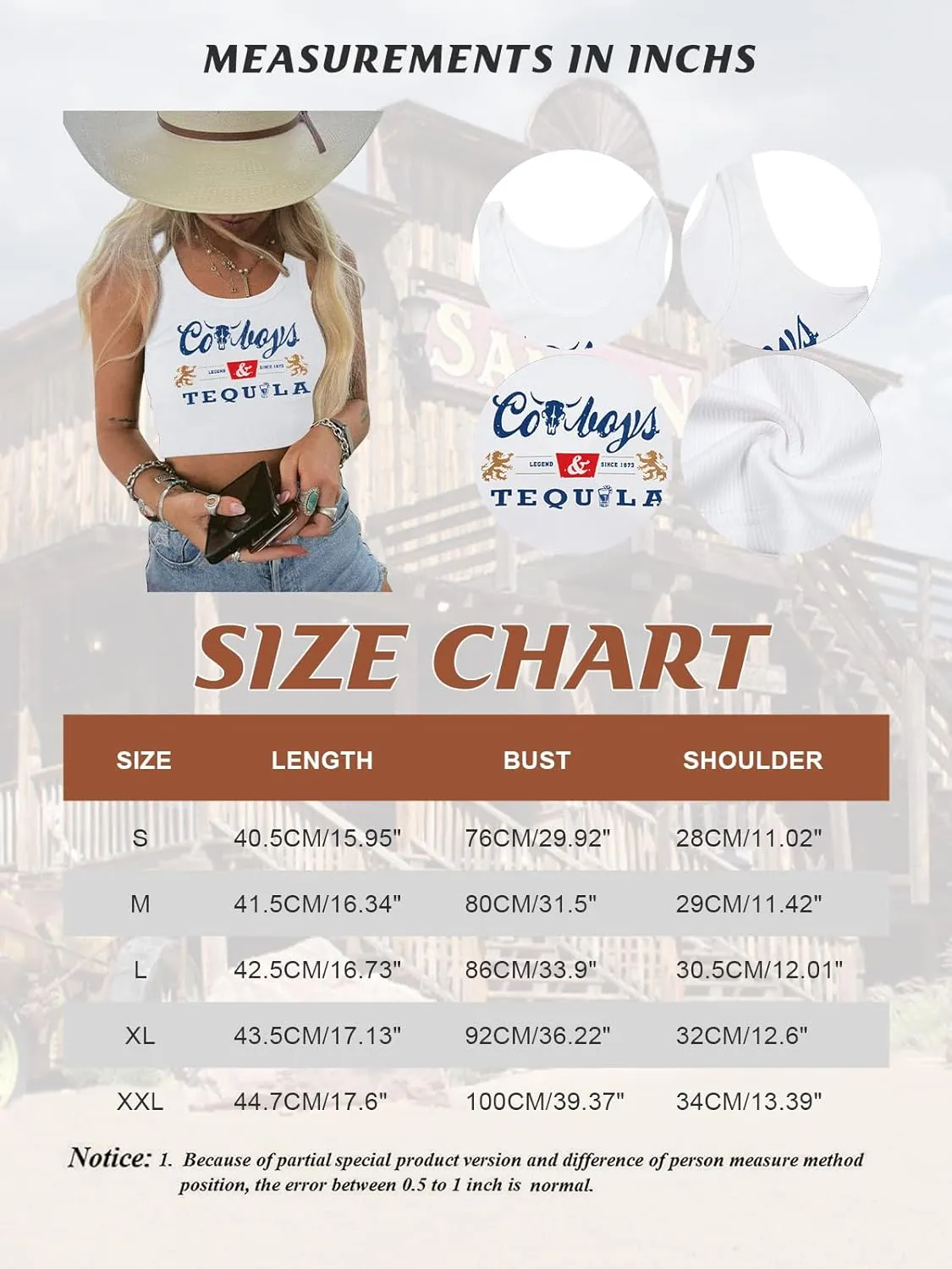 Country Concert Outfits for Women Cowgirl Tank Tops Western Cowboy Crop Tops Summer Cami Sleeveless Shirt
