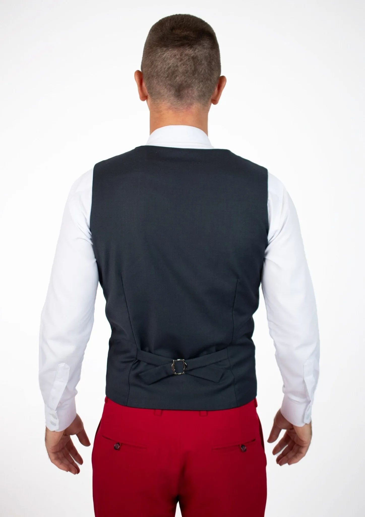 Dark Charcoal Twill Vest