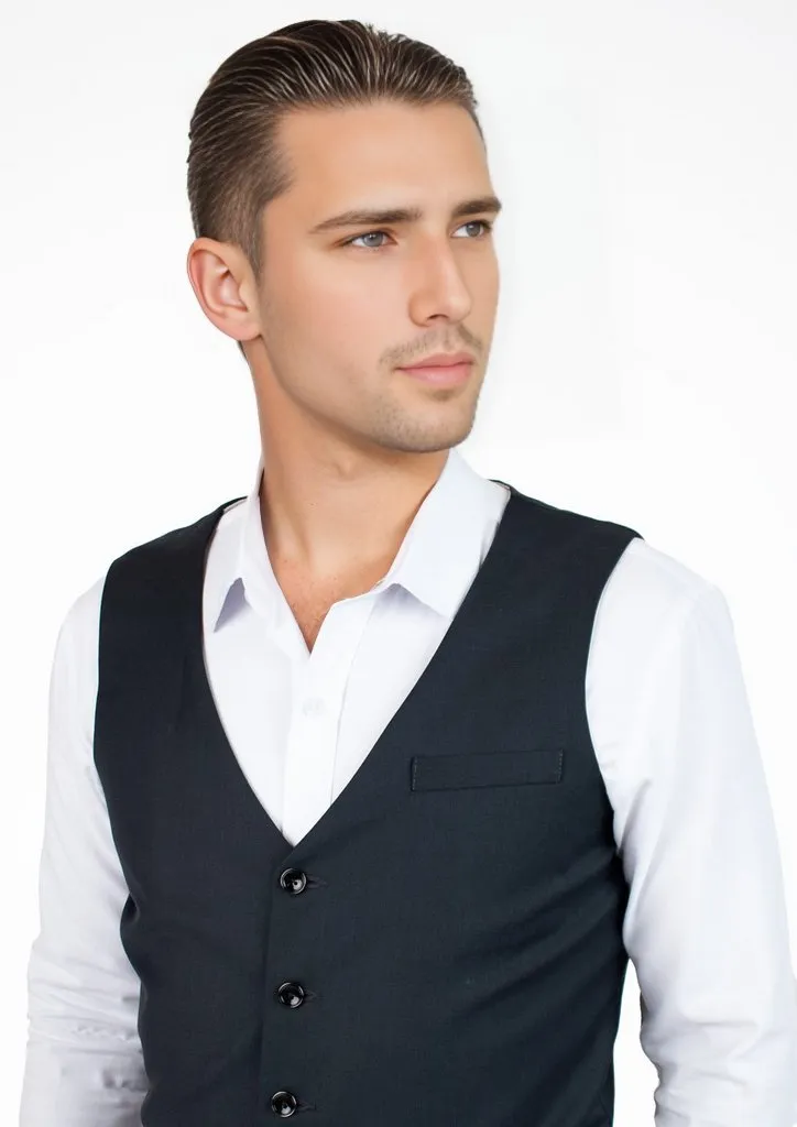 Dark Charcoal Twill Vest