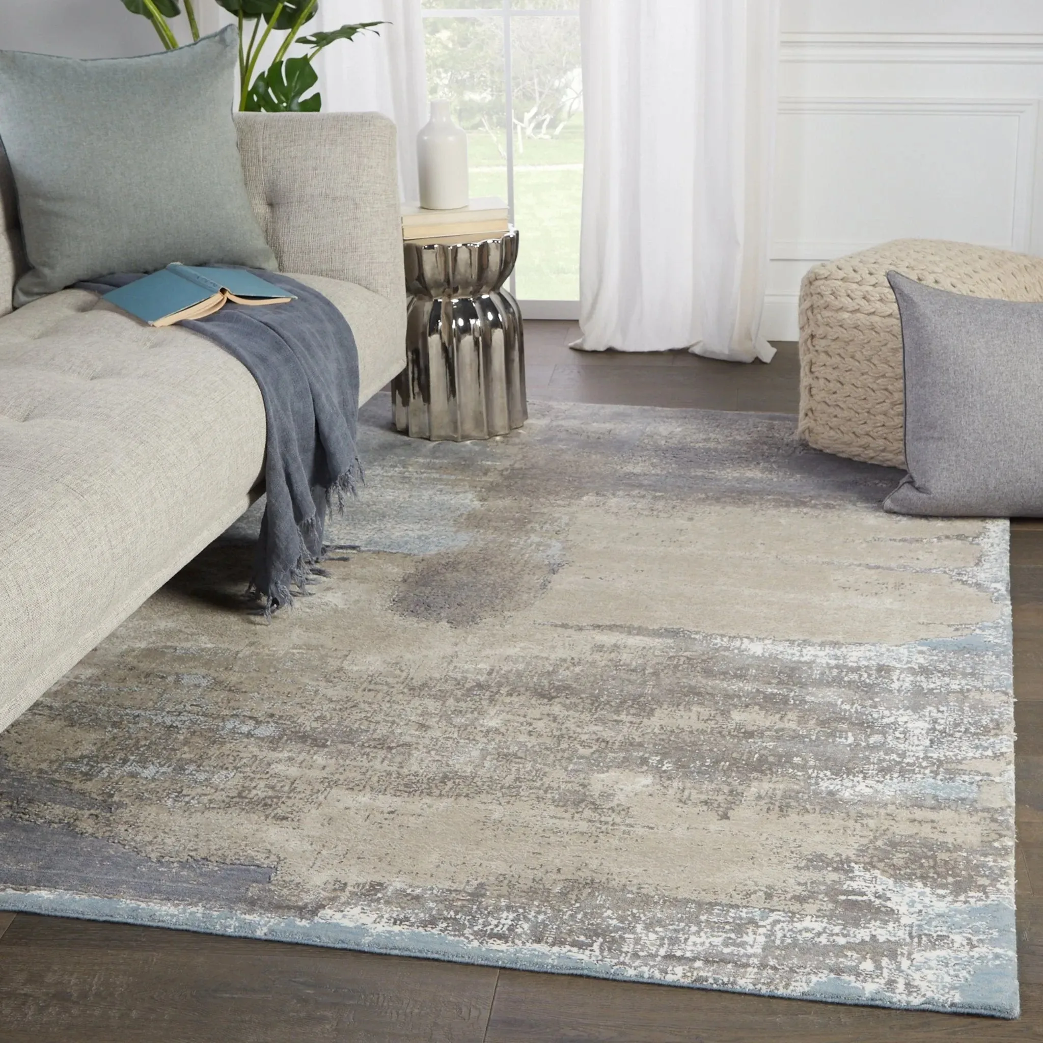 Delmara DLM03 Ionian Grey/Blue Rug