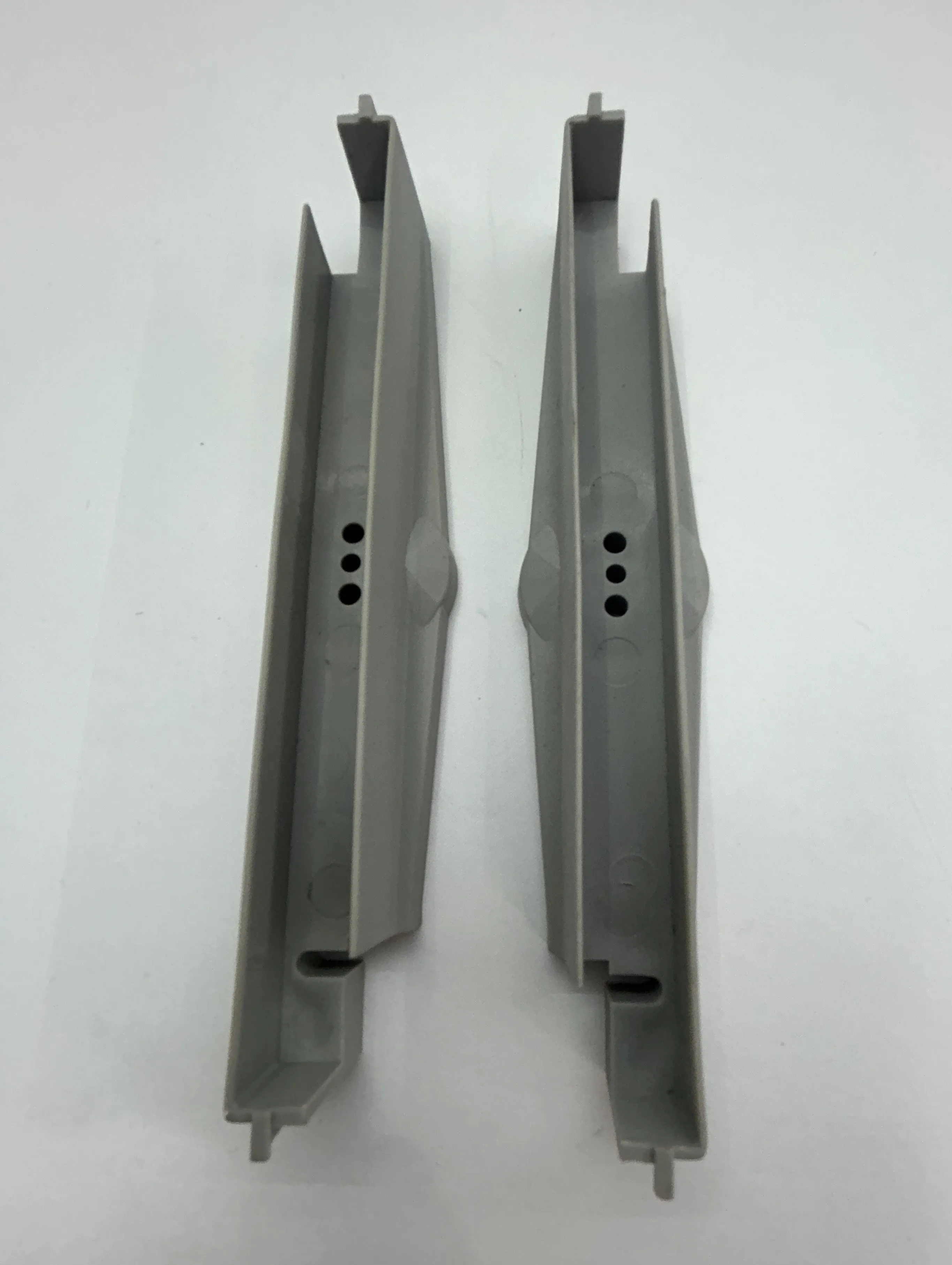 Diamond louvre clips - PAIR LH/RH - GREY - 152mm suits timber, aluminium blades