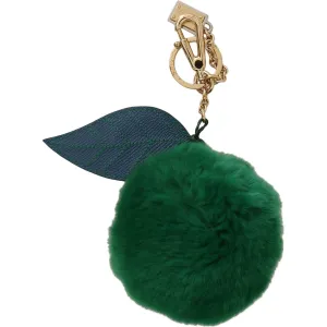Dolce & Gabbana Elegant Tricolor Fur Ball Keychain