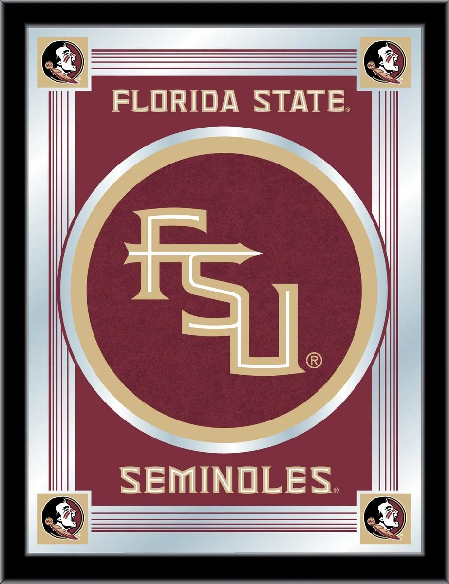 Florida State Seminoles Holland Bar Stool Co. Collector Logo Mirror (17" x 22")