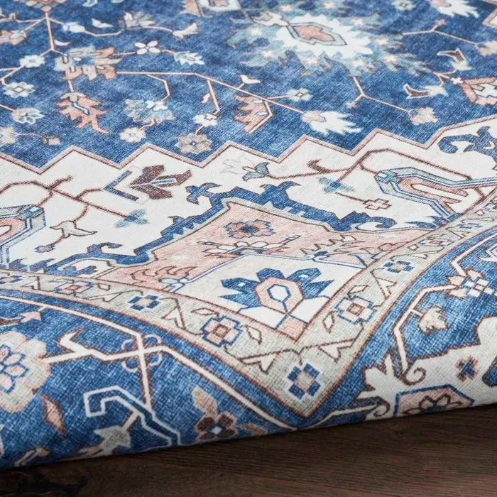 Fulton FUL10 Navy/Ivory Area Rug
