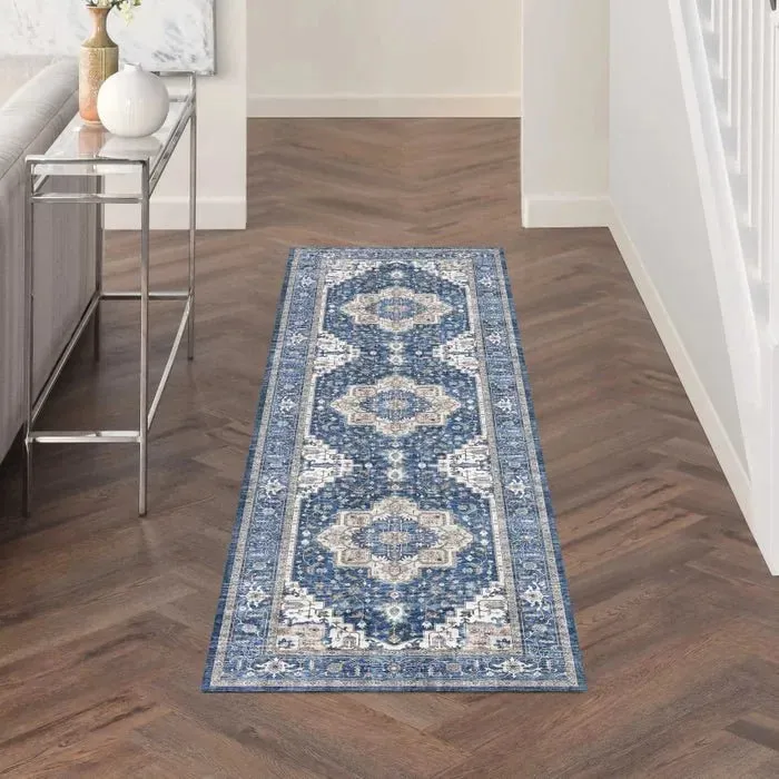 Fulton FUL10 Navy/Ivory Area Rug