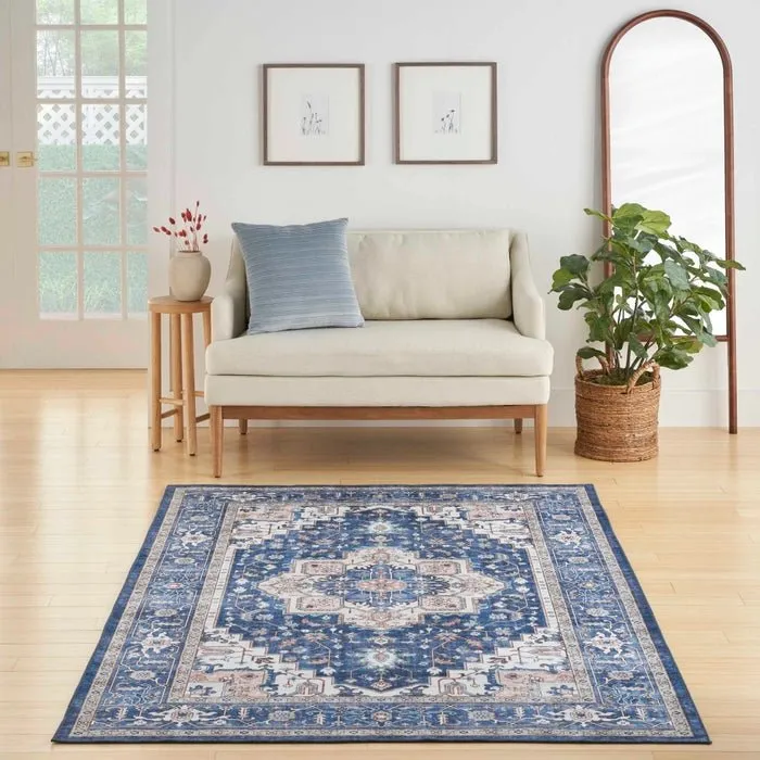 Fulton FUL10 Navy/Ivory Area Rug