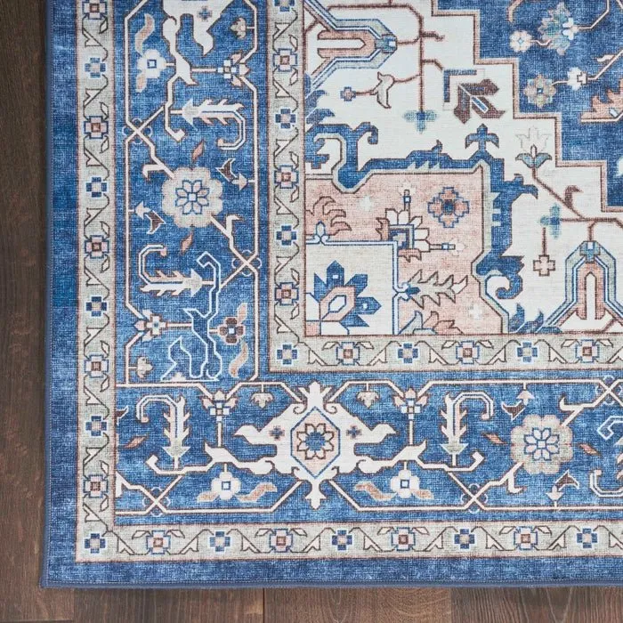 Fulton FUL10 Navy/Ivory Area Rug
