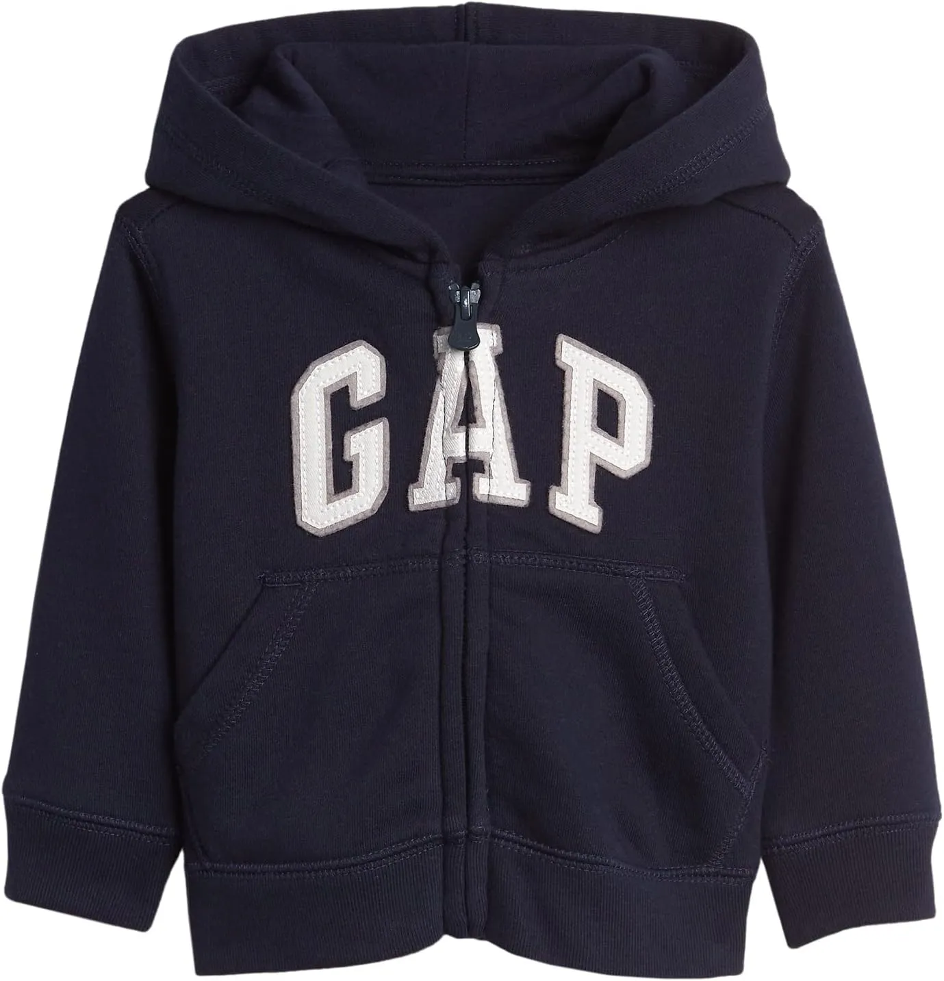 GAP Baby Boys' Playtime Favorites Logo Full Zip Hoodie Hooded Sweatshirt