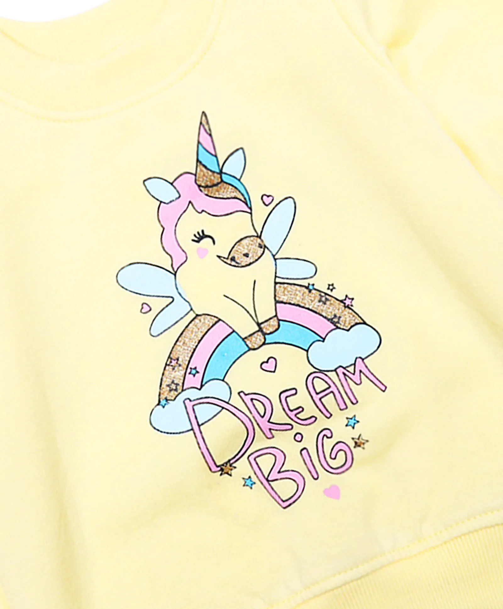 Girls Printed T-Shirt With Pyjamas