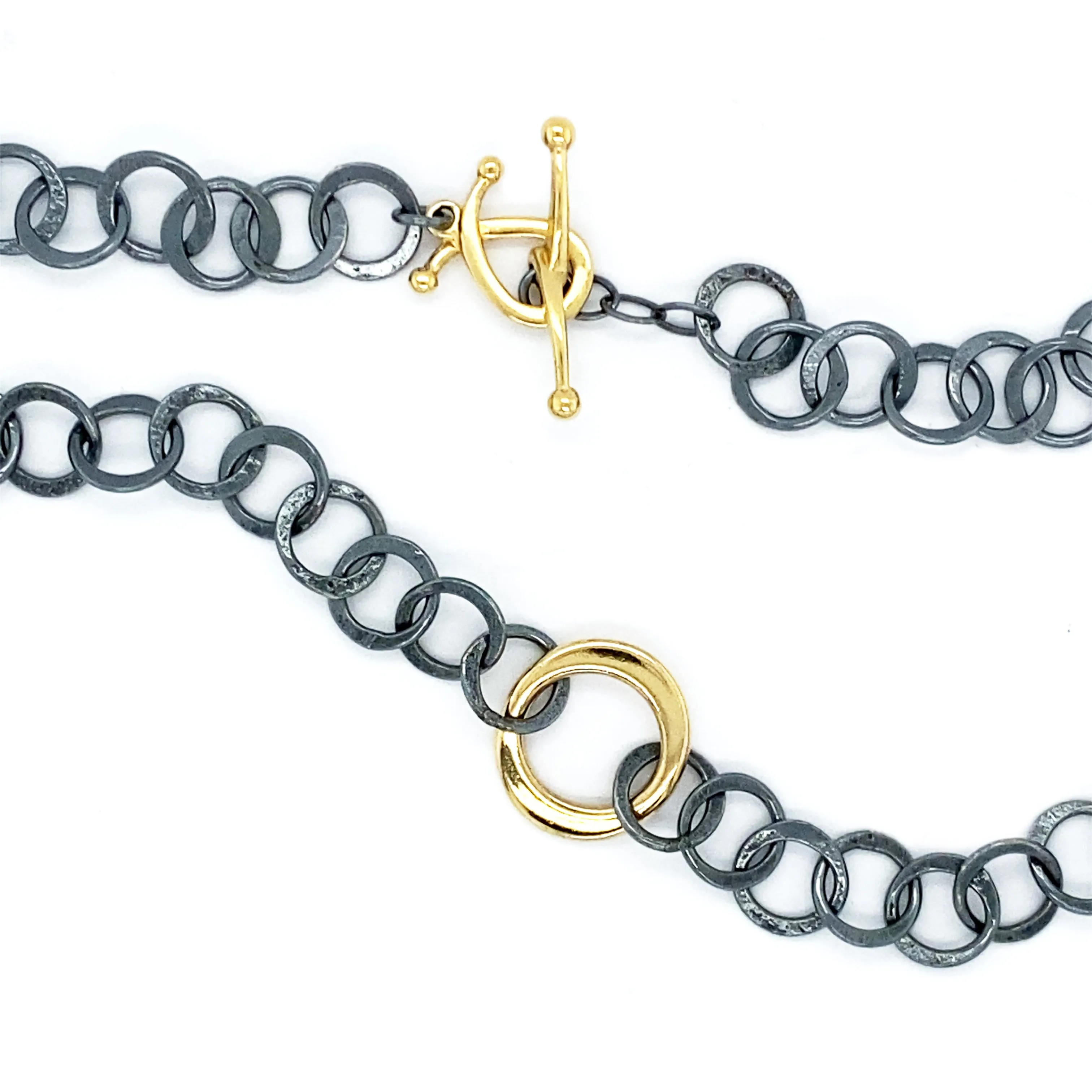 Handmade Chain - Black and Gold Large