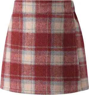 Happy Cherry Girls Elastic High Waisted A-Line Wool Mini Skirt with Liner Kid Toddler School Uniform Skort 3-14Y