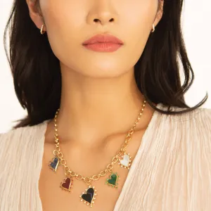 Heart Waterfall Necklace