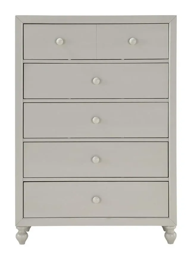 Homelegance Wellsummer 5 Drawer Chest in Gray 1803GY-9