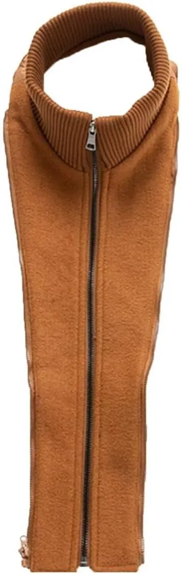 INVACHI Men's Stand Collar Wool Blend Pea Coats with Removable Inner Collar Single Breasted Overcoat
